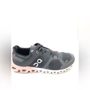 On Running Women's Athletic Shoes in Gray and Pink